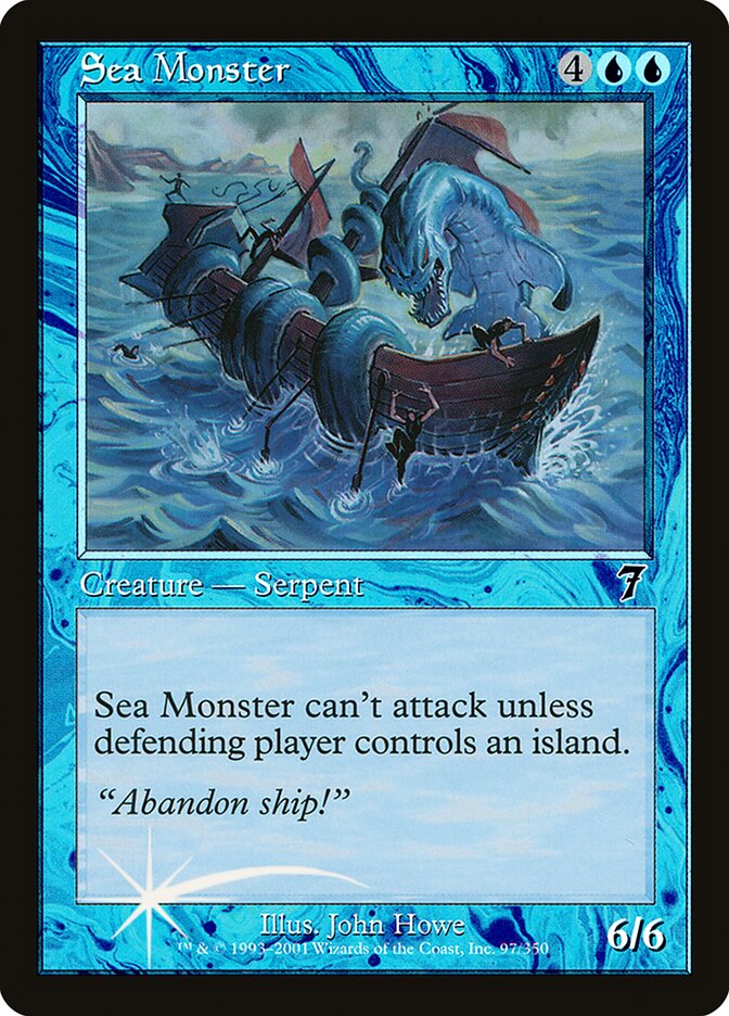 Sea Monster card front