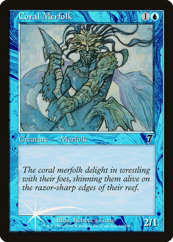 Coral Merfolk card front