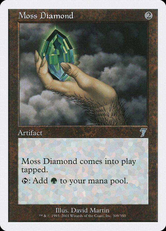 Moss Diamond card front
