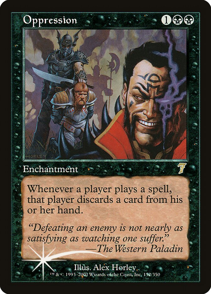Oppression card front