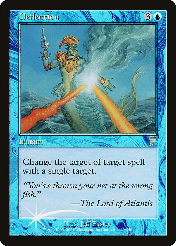 Deflection card front
