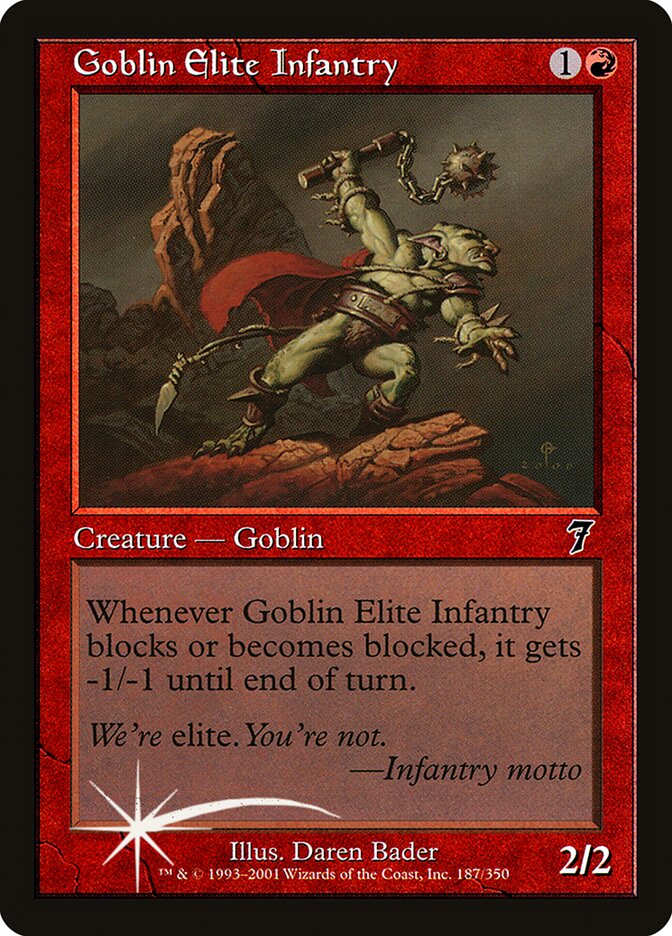 Goblin Elite Infantry card front