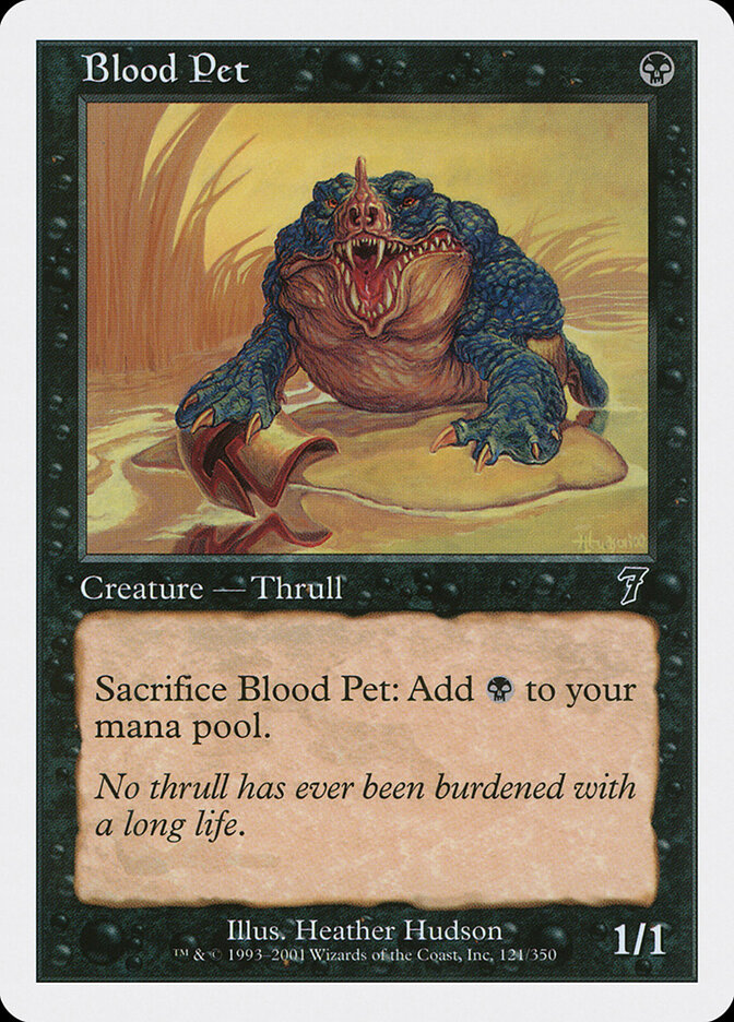 Blood Pet card front