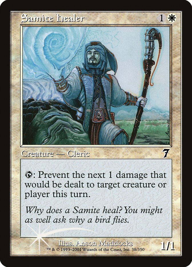 Samite Healer card front