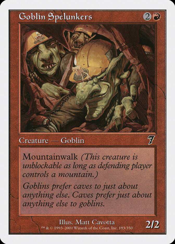 Goblin Spelunkers card front