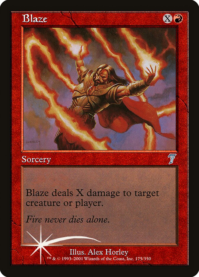 Blaze card front