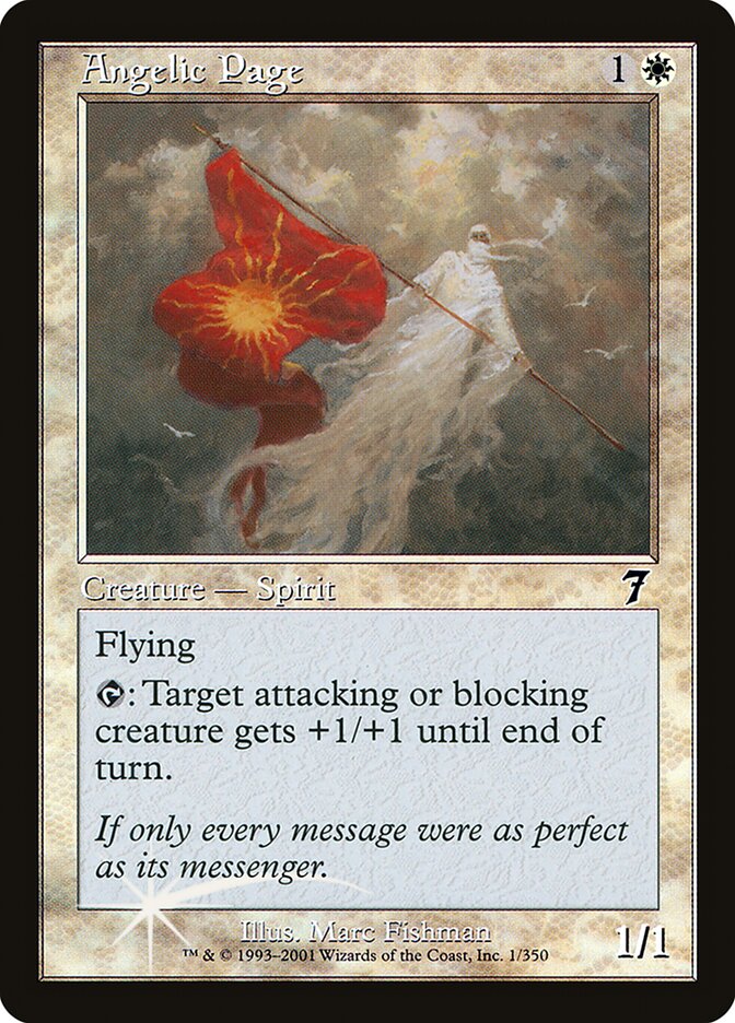 Angelic Page card front