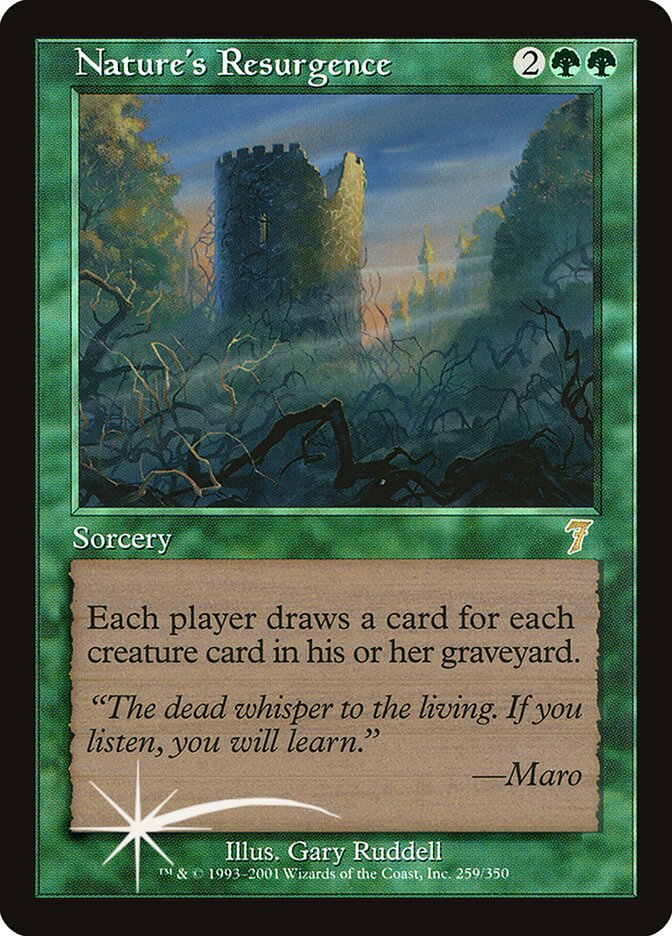 Nature's Resurgence card front