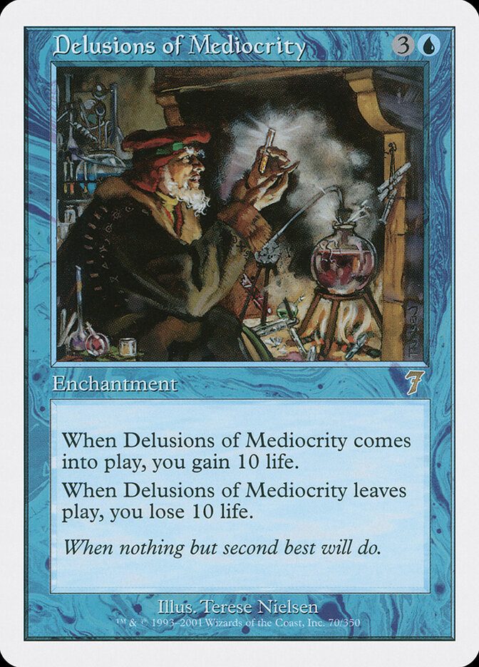 Delusions of Mediocrity card front