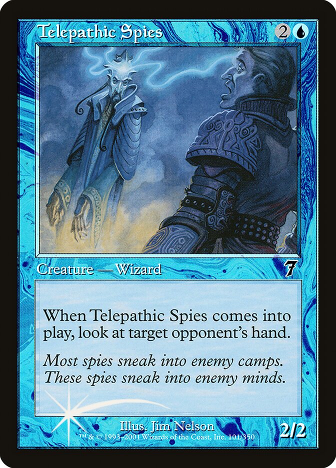 Telepathic Spies card front
