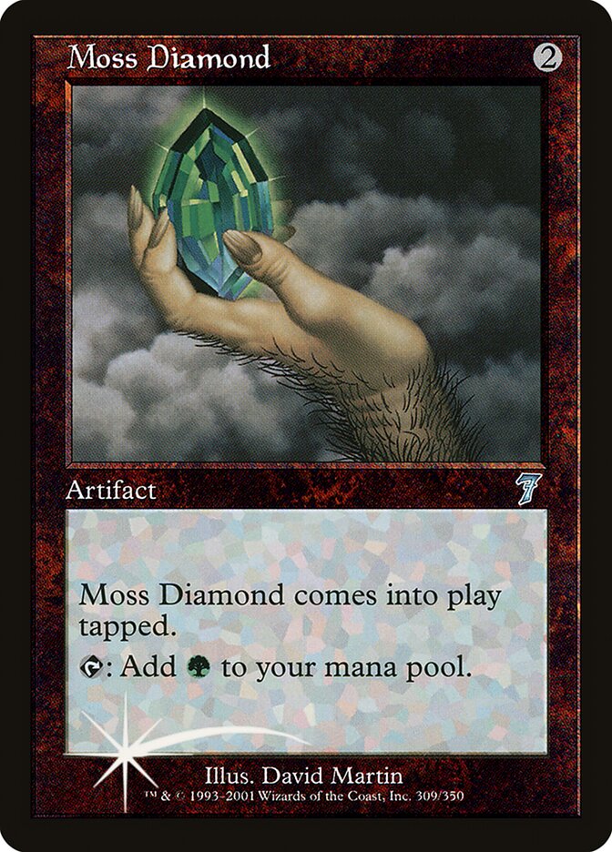 Moss Diamond card front