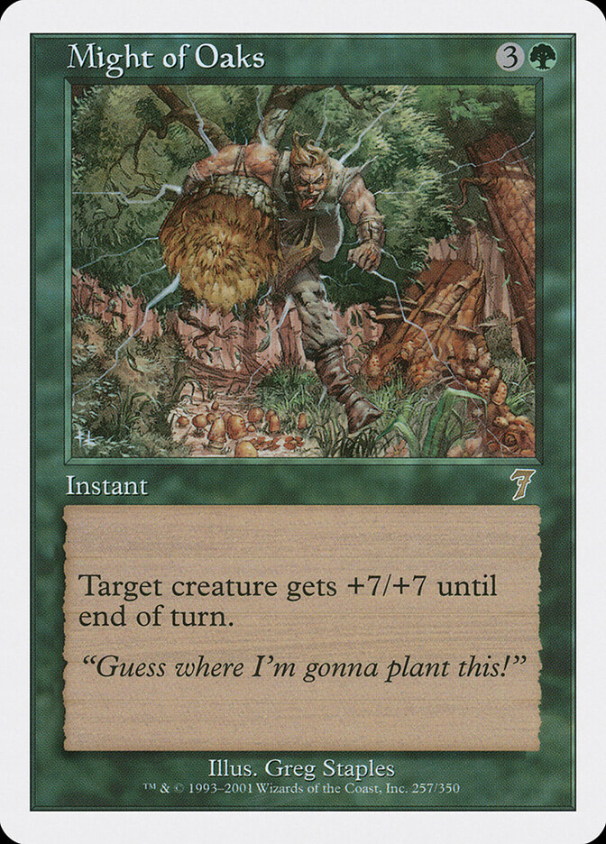 Might of Oaks card front