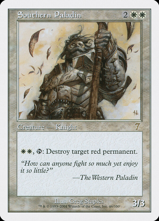 Southern Paladin card front
