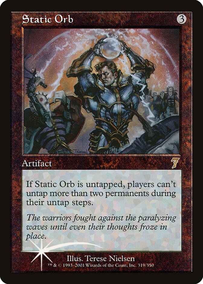Static Orb card front