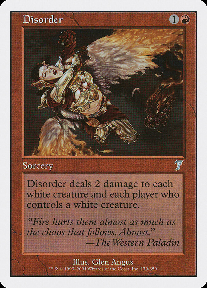 Disorder card front