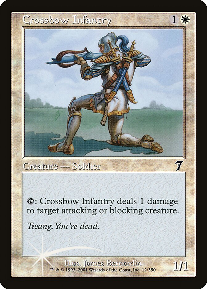 Crossbow Infantry card front