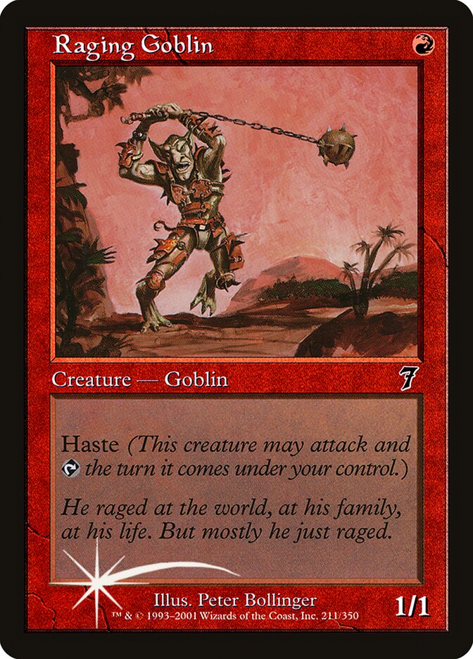 Raging Goblin card front