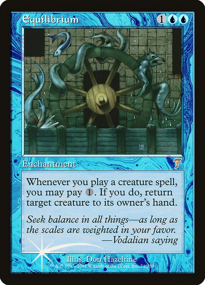 Equilibrium card front