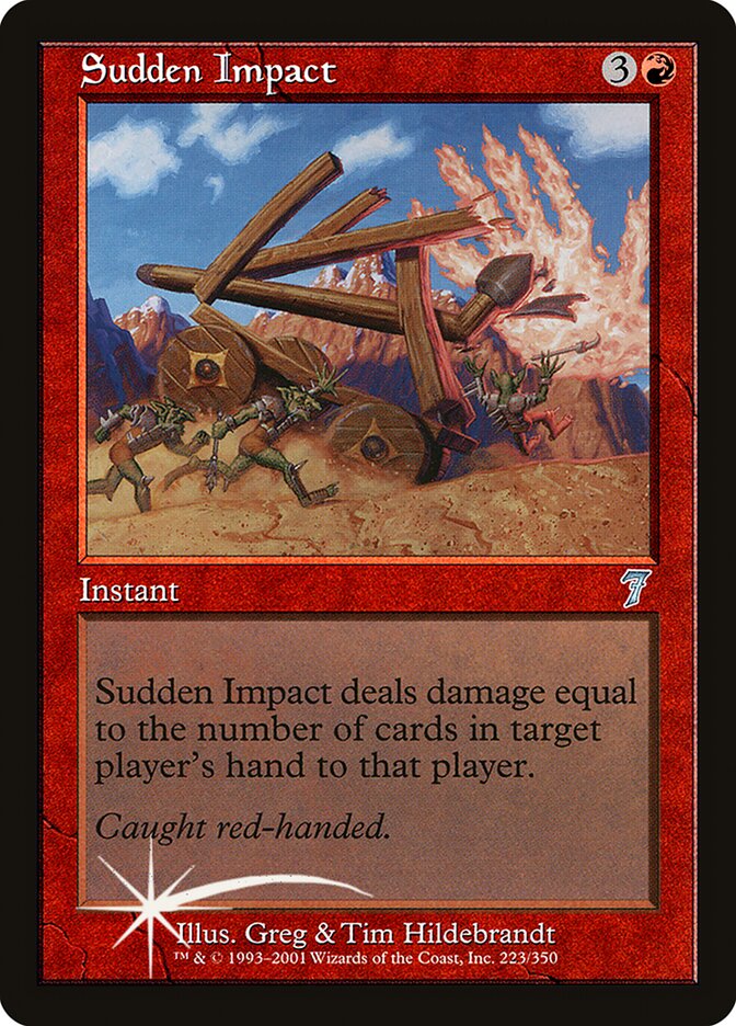 Sudden Impact card front