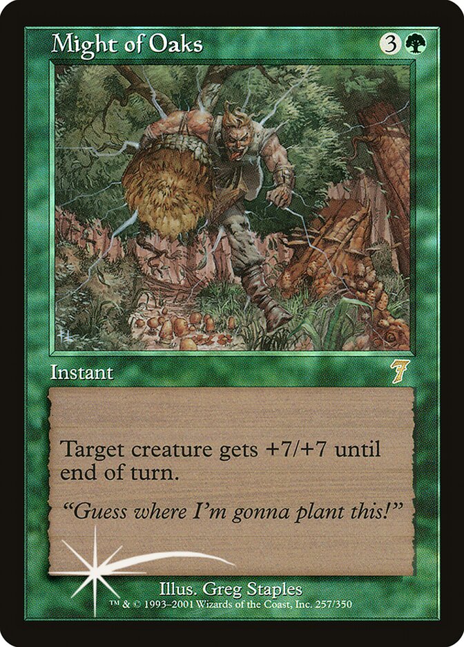 Might of Oaks card front