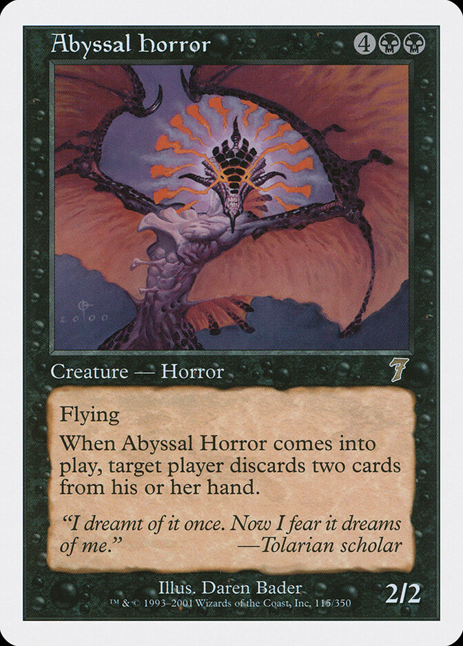 Abyssal Horror card front