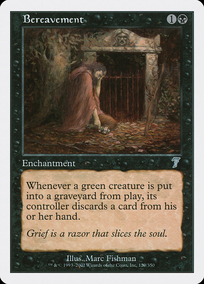 Bereavement card front