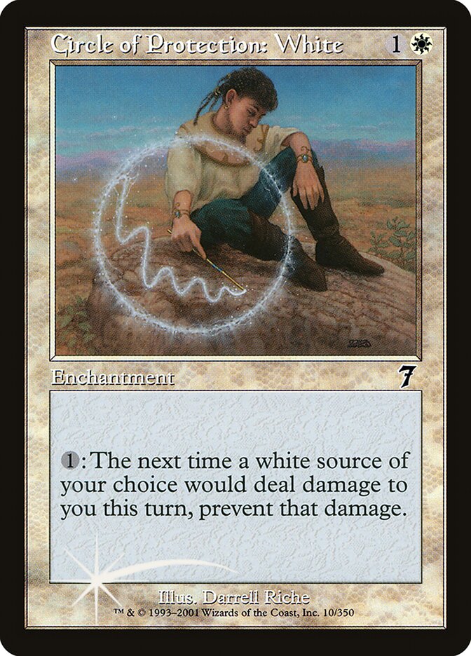 Circle of Protection: White card front