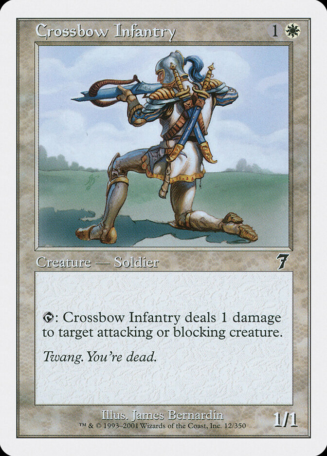 Crossbow Infantry card front