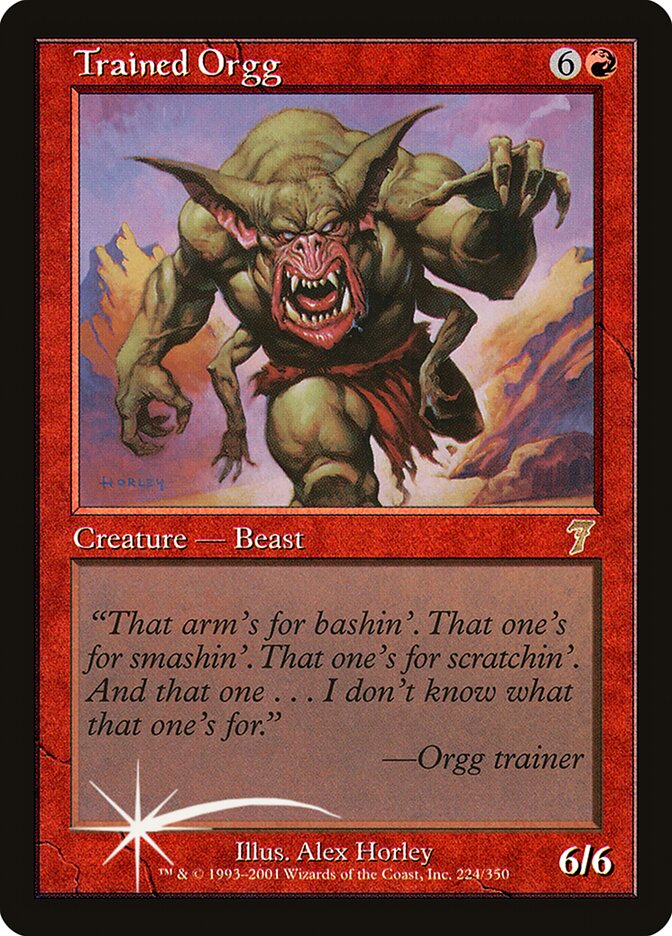 Trained Orgg card front