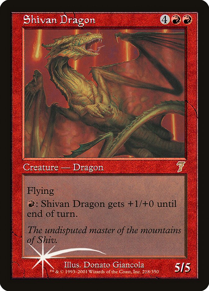 Shivan Dragon card front