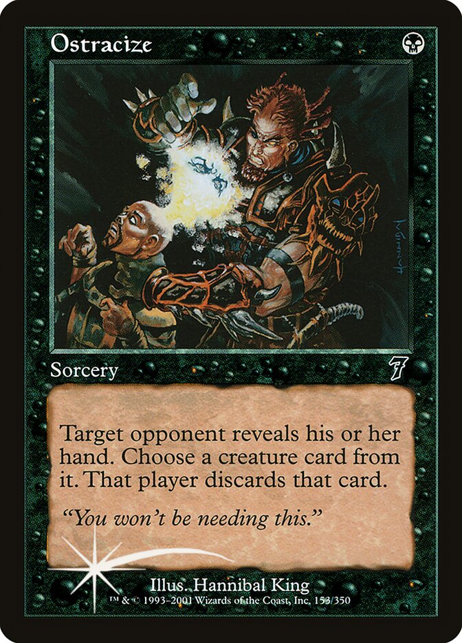 Ostracize card front