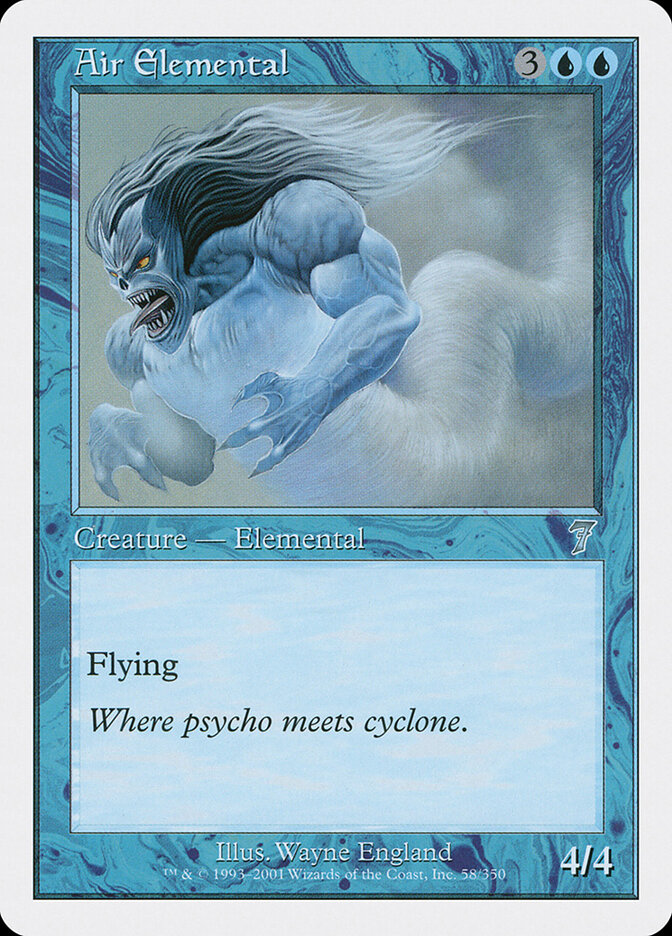 Air Elemental card front