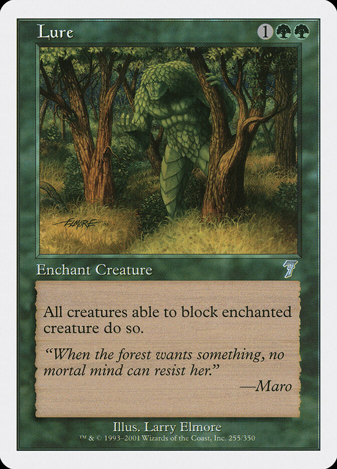 Lure card front