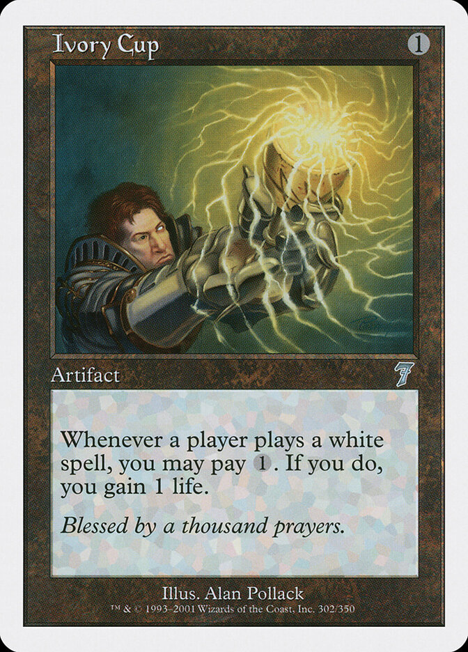 Ivory Cup card front