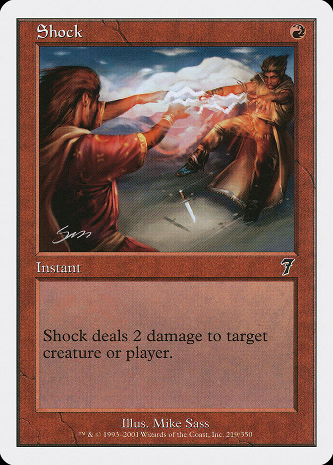 Shock card front