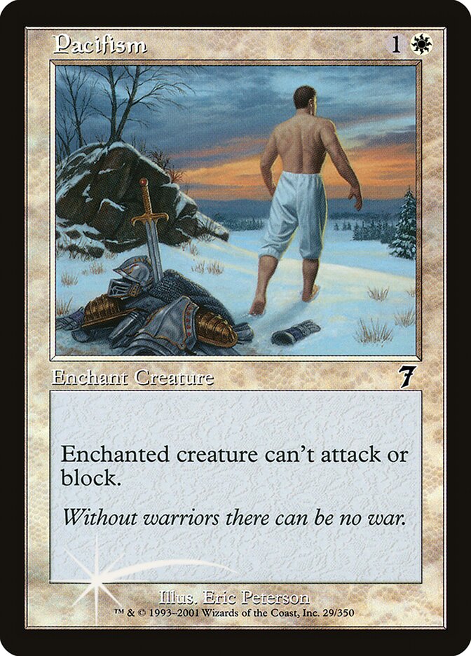 Pacifism card front
