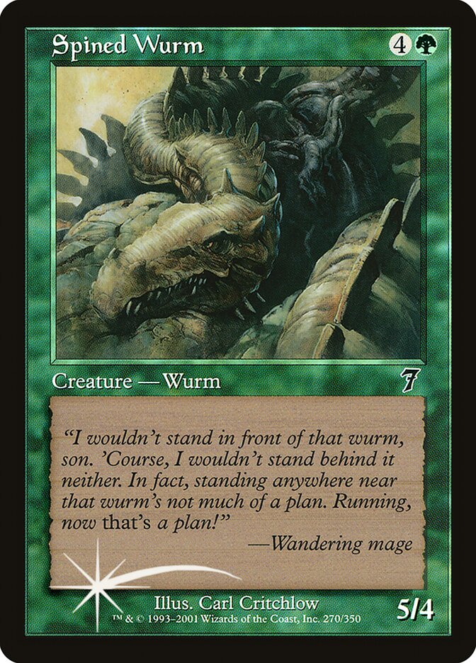 Spined Wurm card front