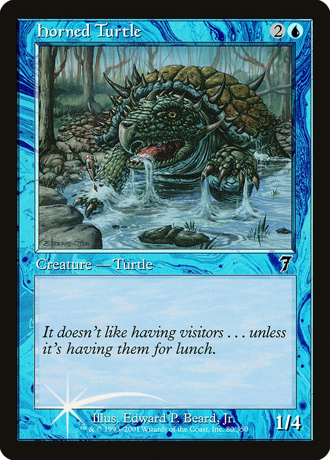 Horned Turtle card front