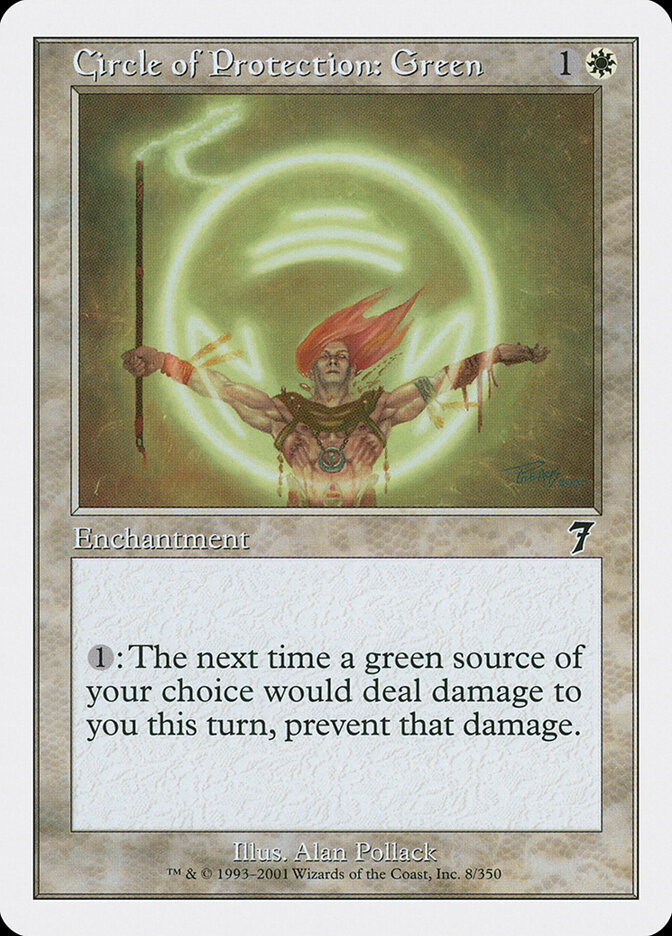 Circle of Protection: Green card front