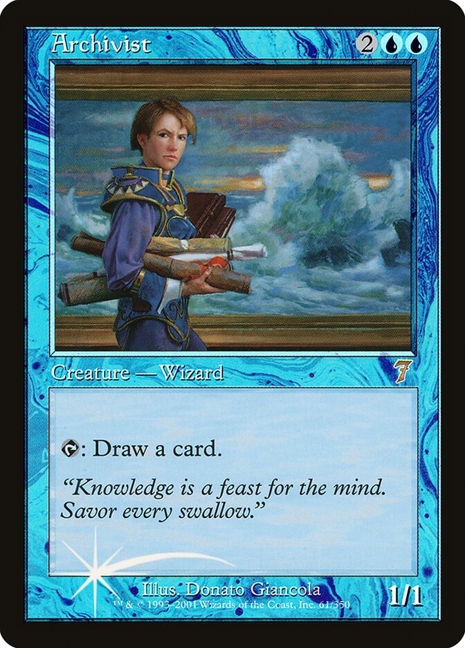 Archivist card front