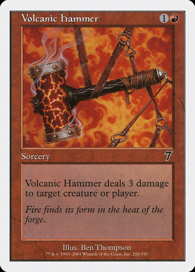Volcanic Hammer card front