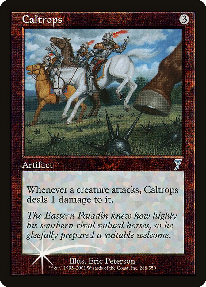 Caltrops card front