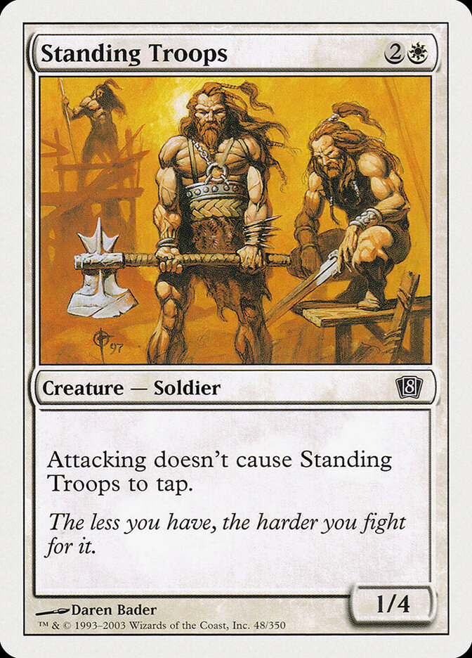 Standing Troops card front