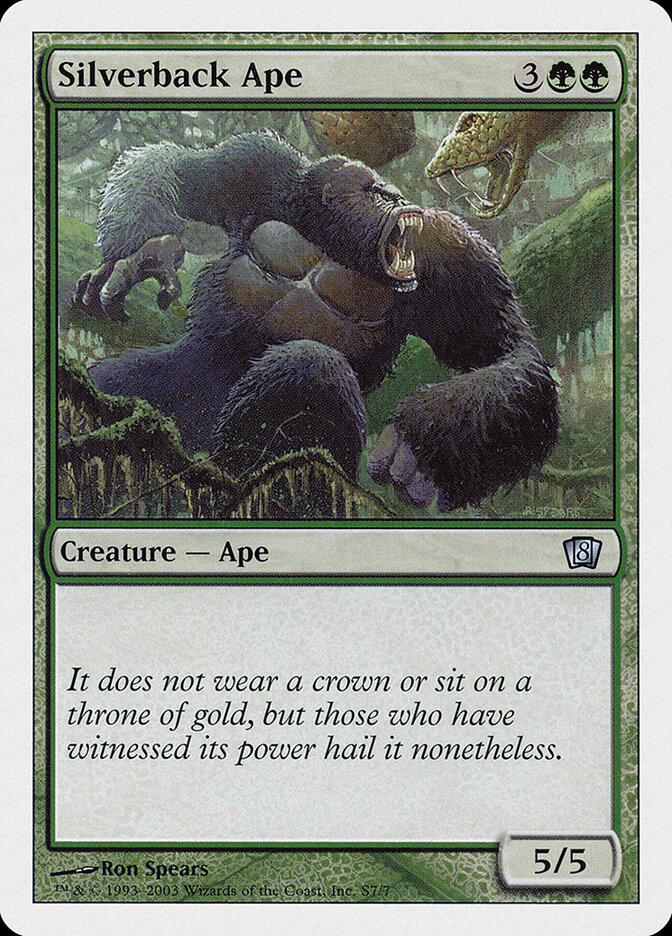 Silverback Ape card front
