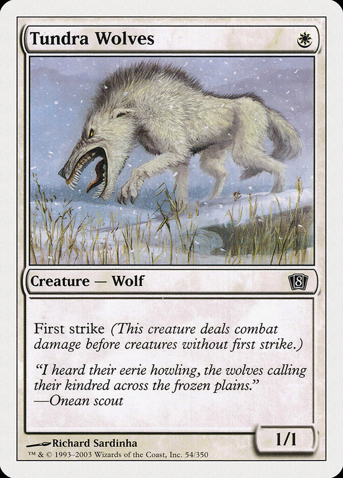 Tundra Wolves card front