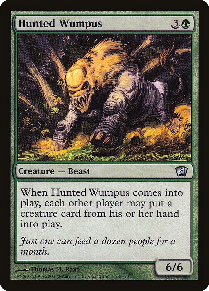 Hunted Wumpus card front