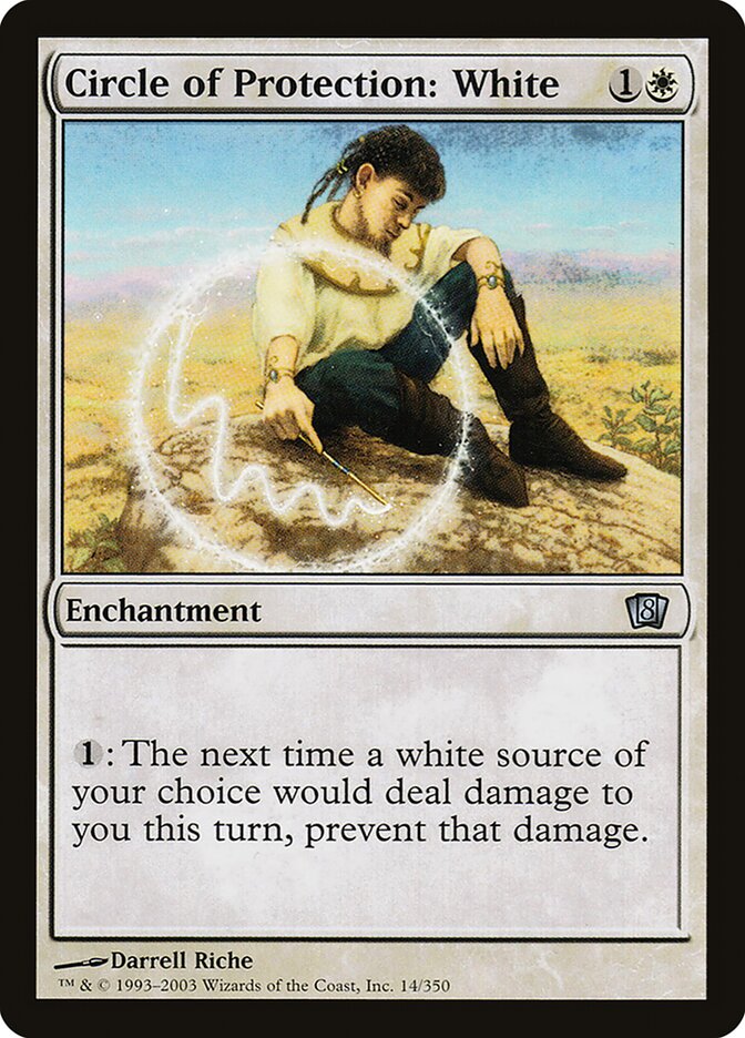 Circle of Protection: White card front