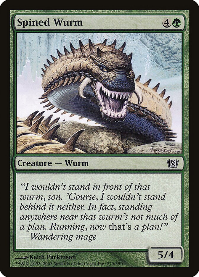 Spined Wurm card front