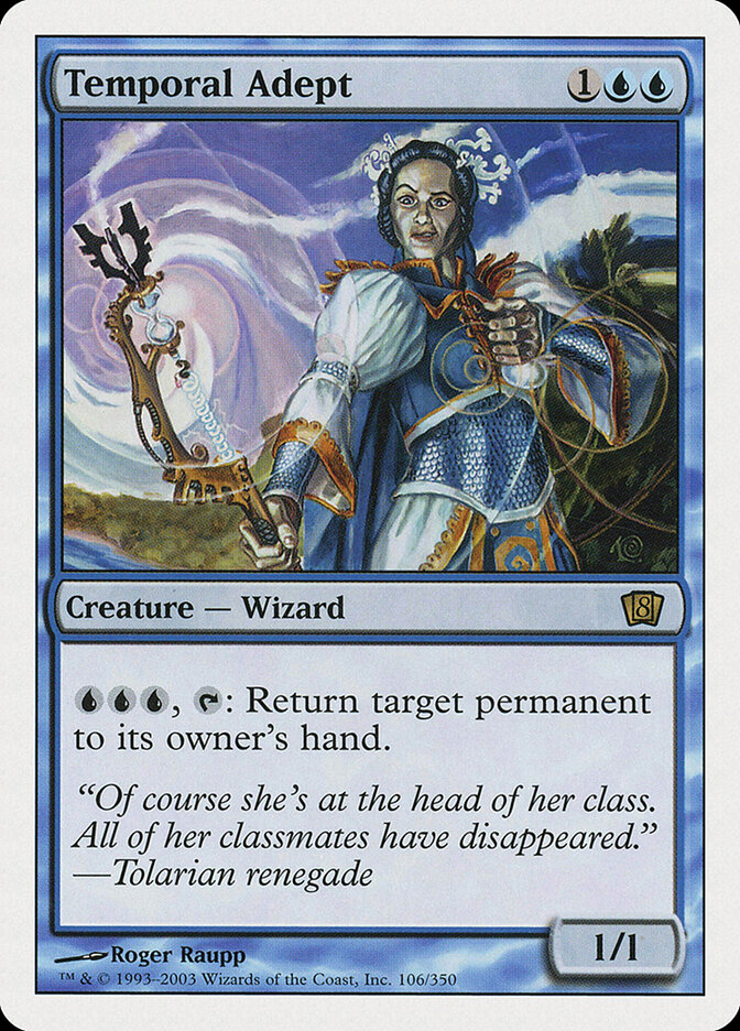 Temporal Adept card front