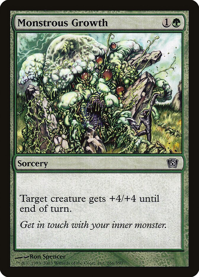 Monstrous Growth card front